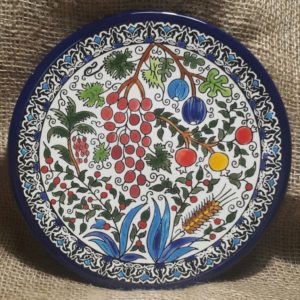 Code: 0007 -CERAMIC HANGING PLATE, 23 CM